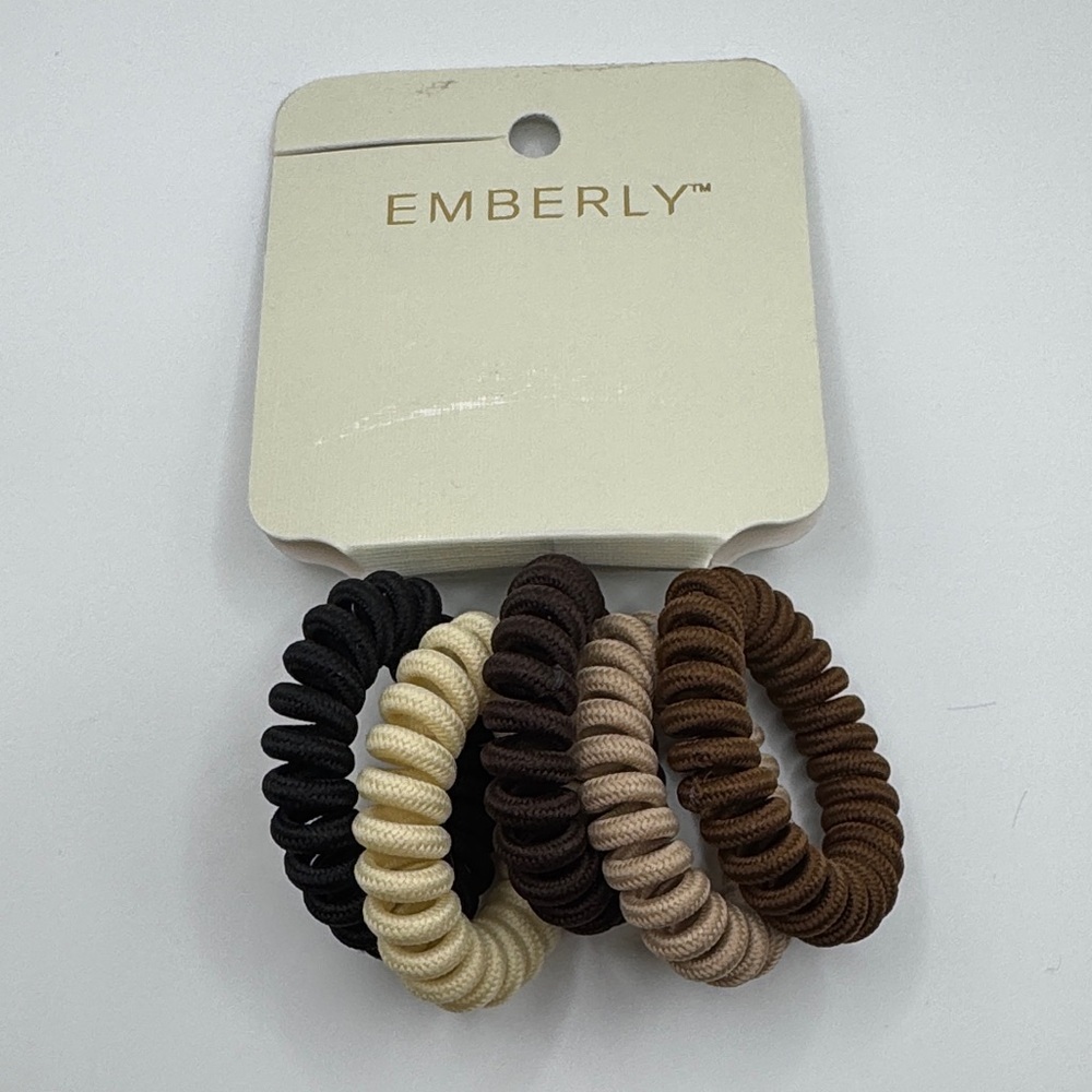 Emberly Spiral Hair Ties Set